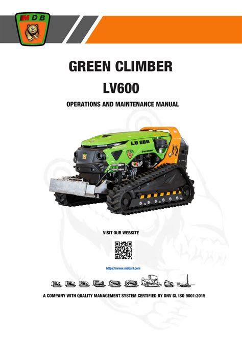 green climber lv 600|Mdb GREEN CLIMBER LV600 Manuals .